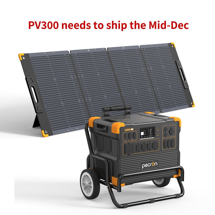 PECRON E3600LFP Solar Generator Kit 3600W 3072Wh (Pre-OIrder: ETA Mid October)