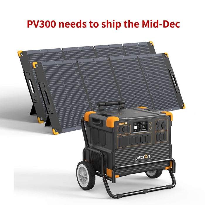 PECRON E3600LFP Solar Generator Kit 3600W 3072Wh (Pre-OIrder: ETA Mid October)