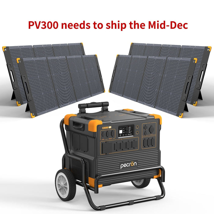PECRON E3600LFP Solar Generator Kit 3600W 3072Wh (Pre-OIrder: ETA Mid October)