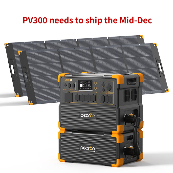 PECRON E3600LFP Solar Generator Kit 3600W 3072Wh (Pre-OIrder: ETA Mid October)