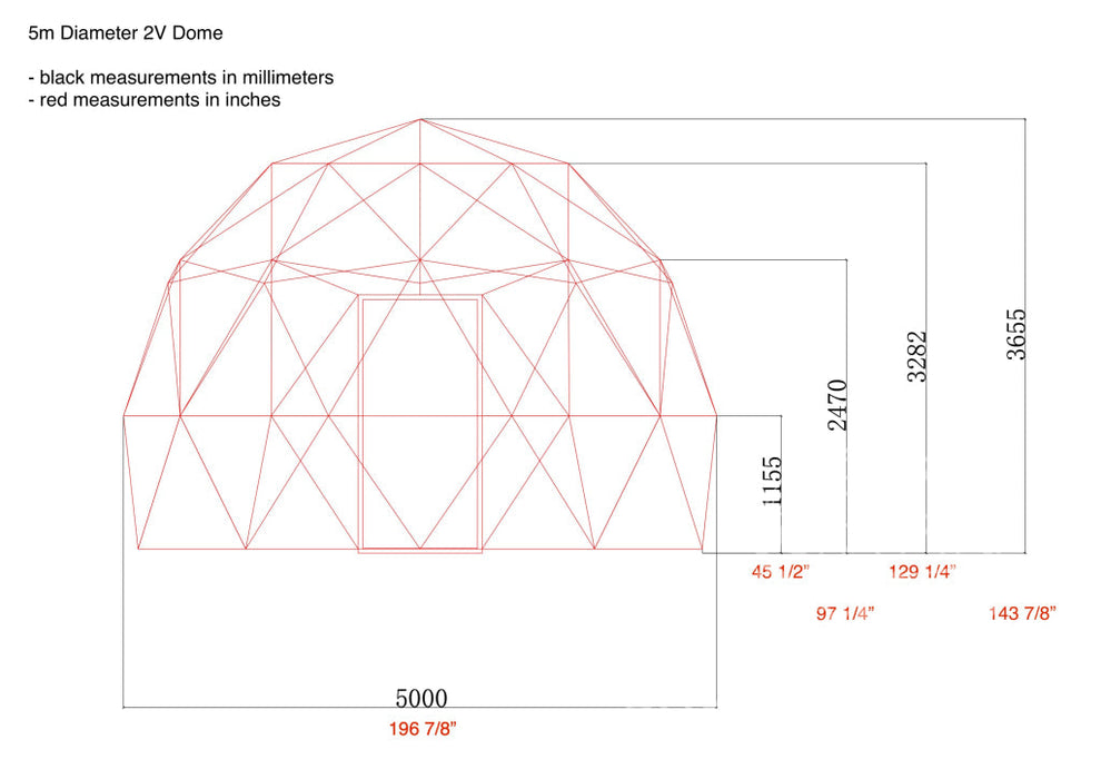 Phoenix Domes 4-Season Deluxe Glamping Package Dome | 16' (5M)