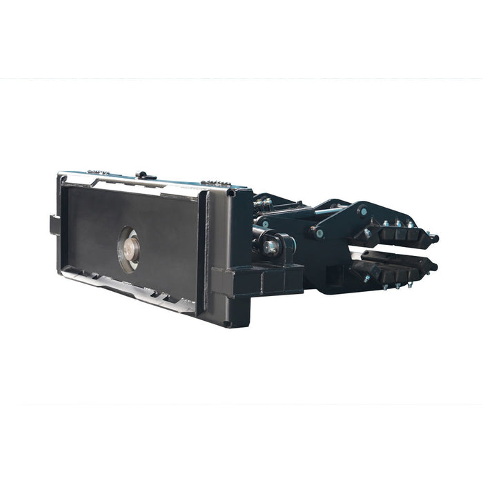 Skid Steer Heavy Duty Hydraulic Pole Setter Grapple Rock