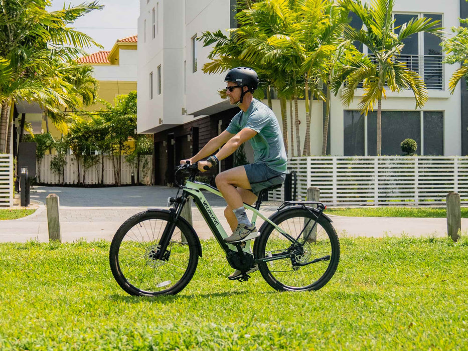 Velowave Swift M Mid-Drive Electric Bike 500W Motor, 80-Mile Range, Torque Sensor, Shimano 8-Speed