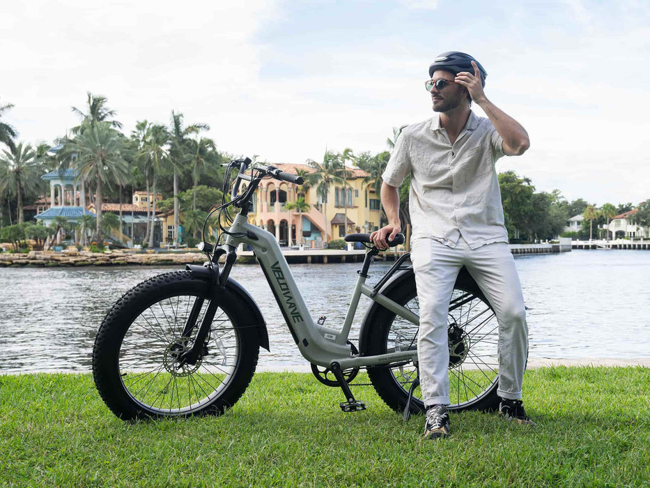 Velowave Ranger Step-Thru 2.0 Electric Bike – 750W Motor, 48V 15Ah Battery, 26×4.0 Tires