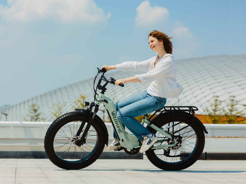 Velowave Ranger Step-Thru 3.0 Torque Sensor Electric Bike, 750W Motor, 48V Battery, 28 MPH