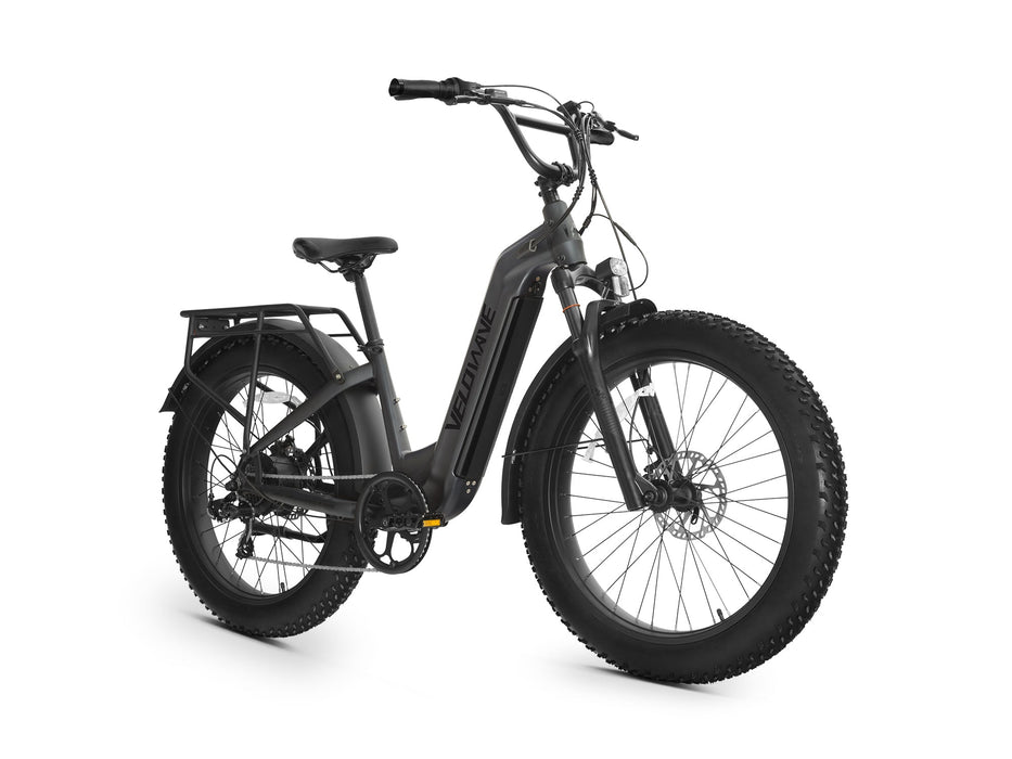 Velowave Ranger Step-Thru 2.0 Electric Bike – 750W Motor, 48V 15Ah Battery, 26×4.0 Tires