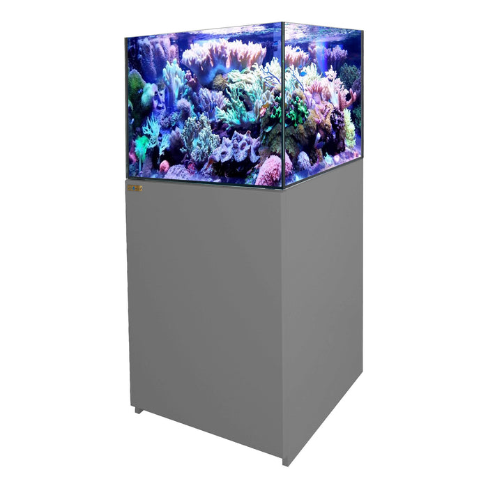 Aqua Dream Coral Reef 90 Gallon Aquarium Ultra Clear Glass Tank & Built in Sump Silver