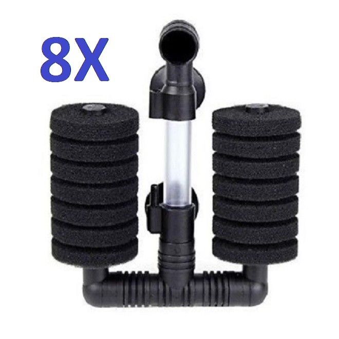 Aqua Dream 8 Small Double Head Bio-Sponge Filters