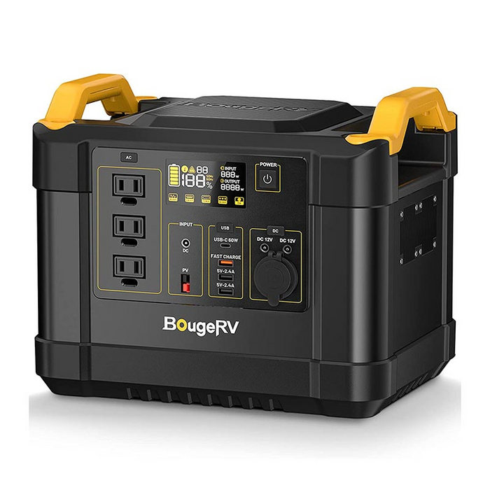 BougeRV 200W Portable Solar Panel with Air Conditioner Kits