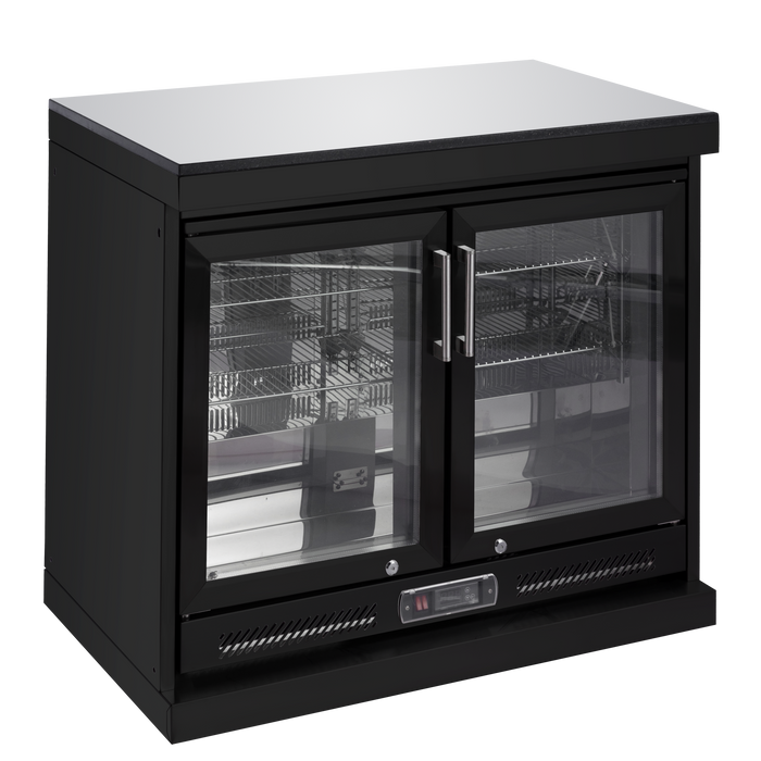 153+44" 6-Burner 96000 BTU Black Outdoor Kitchen  Island Grill with Wine Cooler & Drawers