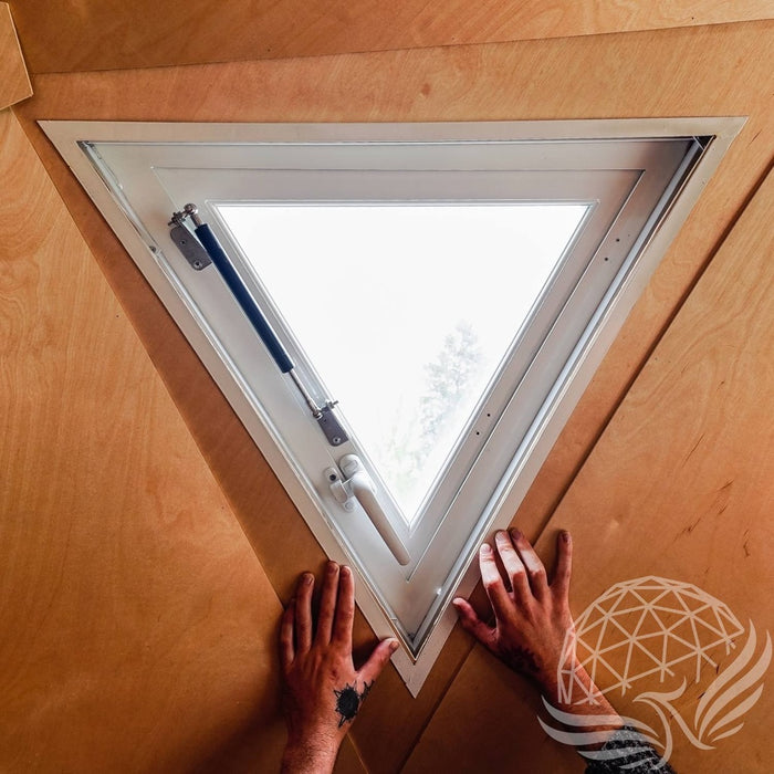 Phoenix Domes 2-Pack Opening Triangle Glass Windows