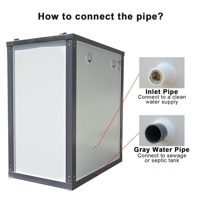 Chery Industrial Bastone 2 Private Mobile Shower Room Portable Bathroom Unit