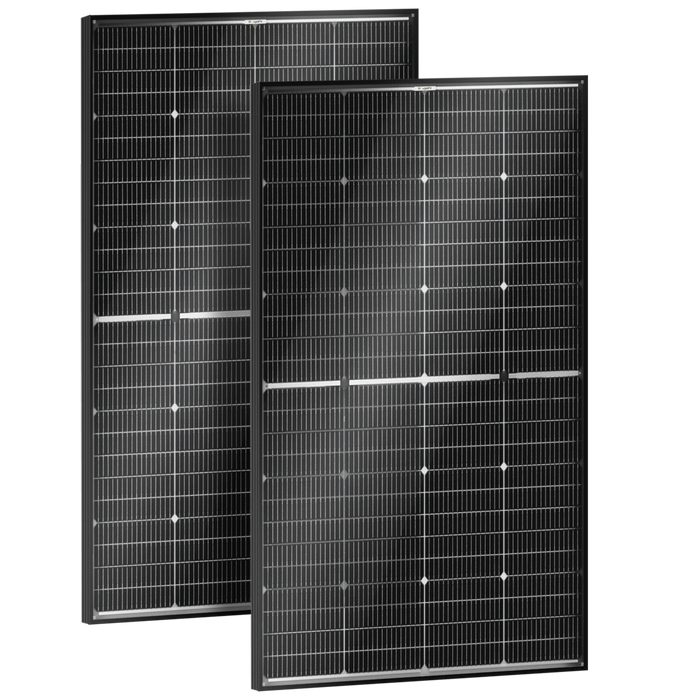 BougeRV N-Type 12V/24V 200 Watt Bifacial 16BB Solar Panel