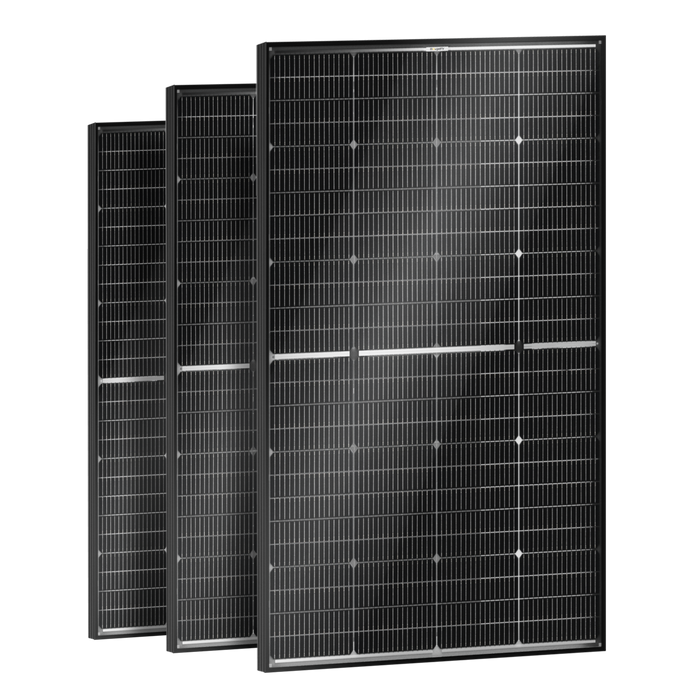 BougeRV N-Type 12V/24V 200 Watt Bifacial 16BB Solar Panel