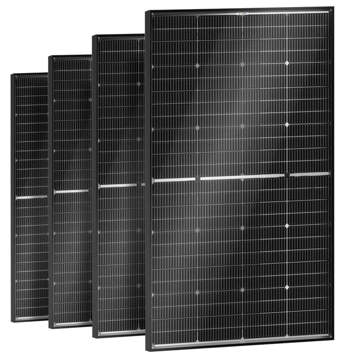 BougeRV N-Type 12V/24V 200 Watt Bifacial 16BB Solar Panel