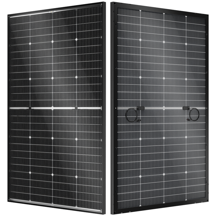 BougeRV N-Type 12V/24V 200 Watt Bifacial 16BB Solar Panel