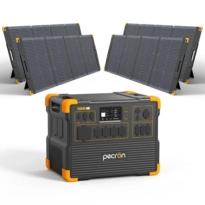 PECRON E3600LFP Solar Generator Kit 3600W 3072Wh (Pre-OIrder: ETA Mid October)