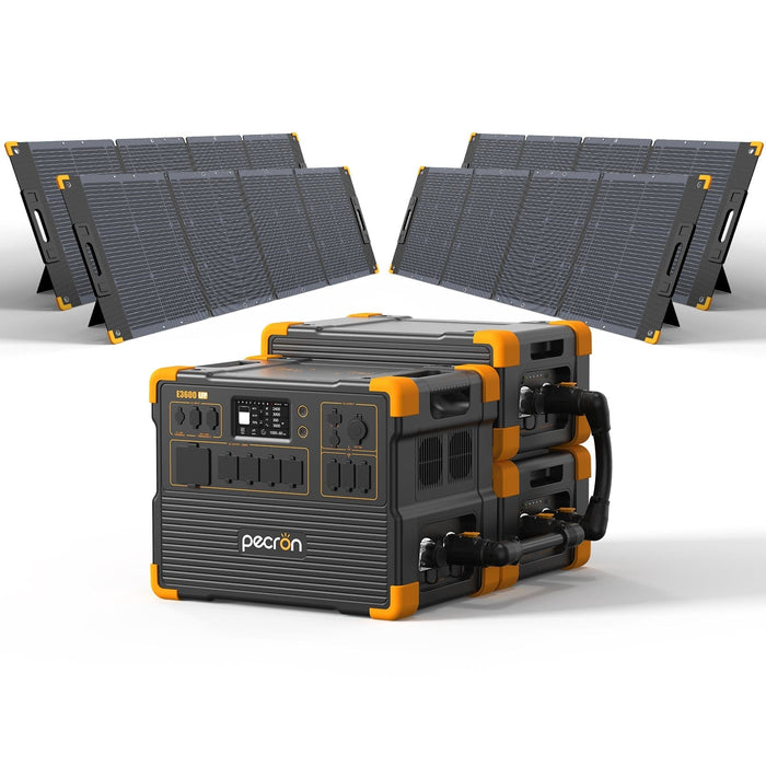 PECRON E3600LFP Solar Generator Kit 3600W 3072Wh (Pre-OIrder: ETA Mid October)