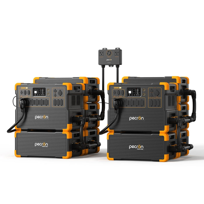 PECRON E3600LFP Solar Generator Kit 3600W 3072Wh (Pre-OIrder: ETA Mid October)