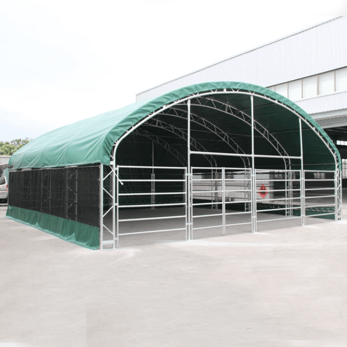20’ x 20’ Livestock Corral Shelter with Front Door