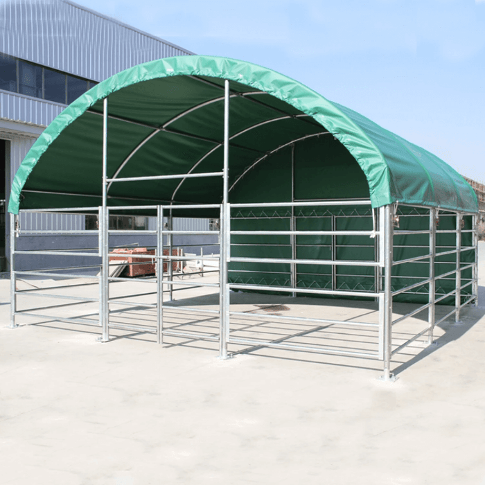 20’ x 20’ Livestock Corral Shelter with Front Door