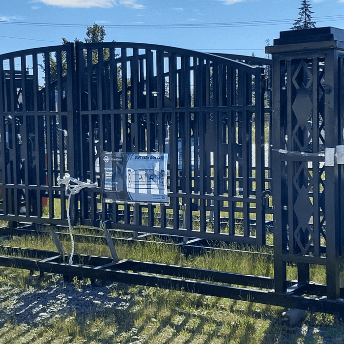 Chery Industrial 20ft Wrought Steel Garden Driveway Gate with Post