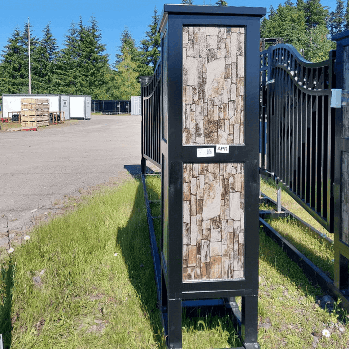 Chery Industrial 20ft Wrought Steel Garden Driveway Gate with Post
