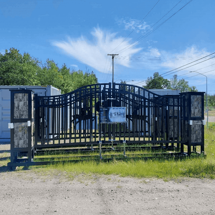 Chery Industrial 20ft Wrought Steel Garden Driveway Gate with Post