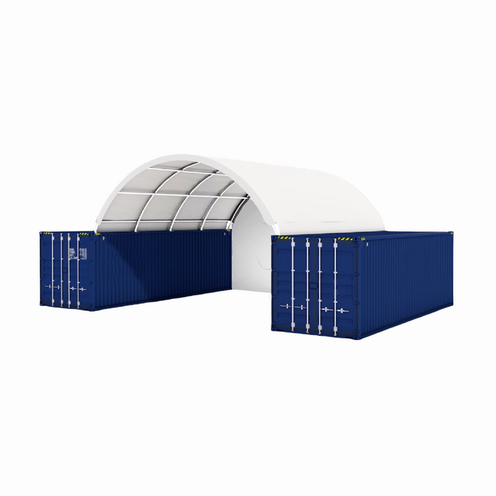 Chery Industrial 20x20 ft Container Shelter with Closed Back Panel