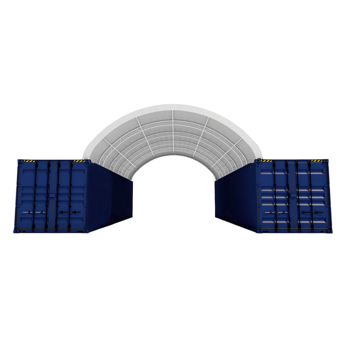 20’ x 40’ Double Truss Container Shelter