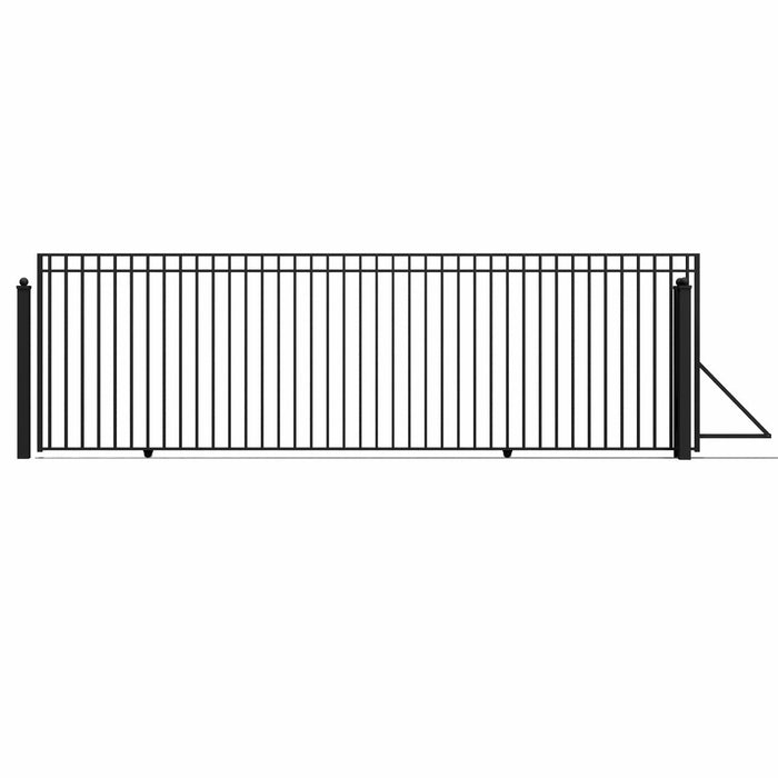 20x6 ft Steel Sliding Driveway Gate - MADRID Style
