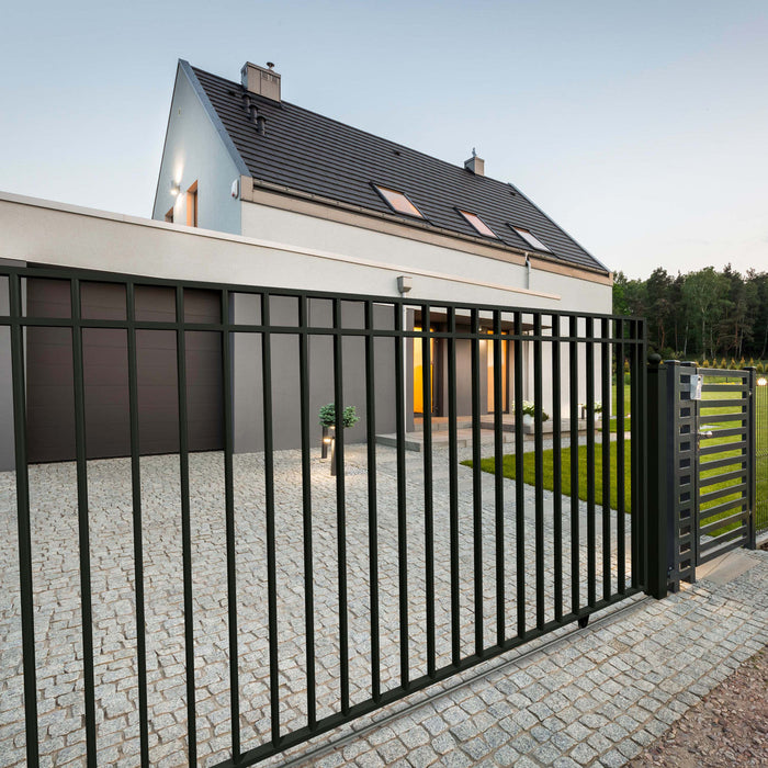 20x6 ft Steel Sliding Driveway Gate - MADRID Style