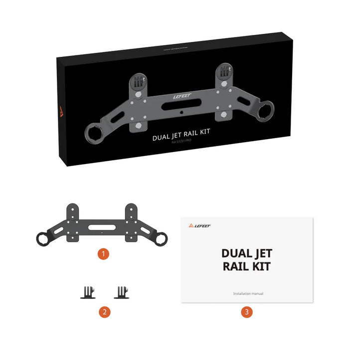 LEFEET S1 PRO Dual Jet Rail Kit