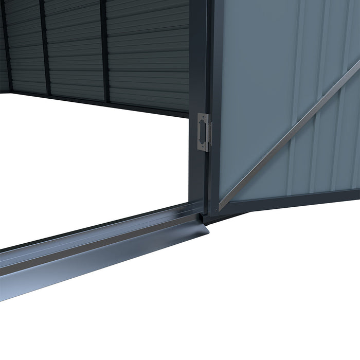 22' x 23' Double Garage Metal Shed with Side Door