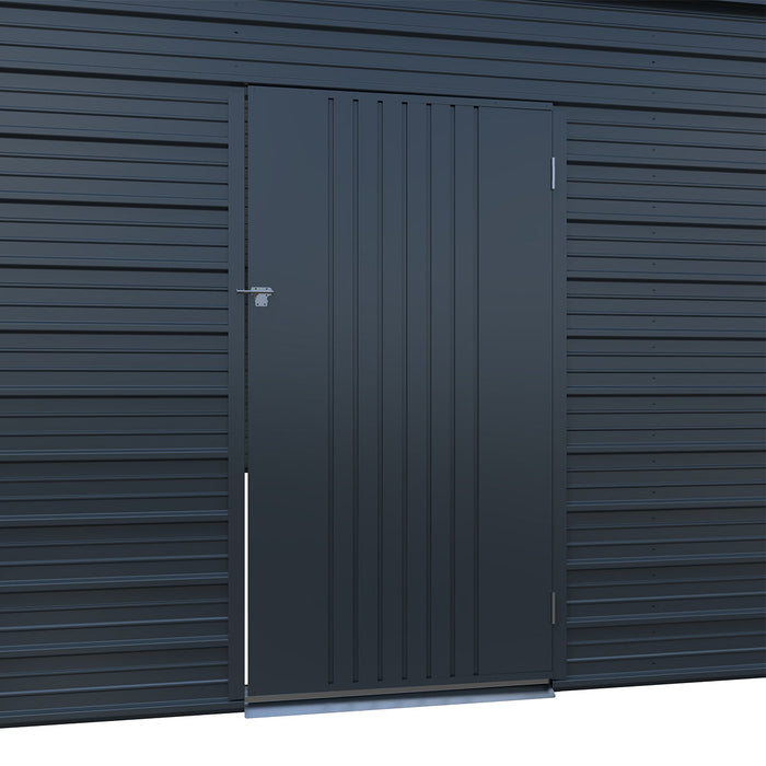 22' x 23' Double Garage Metal Shed with Side Door
