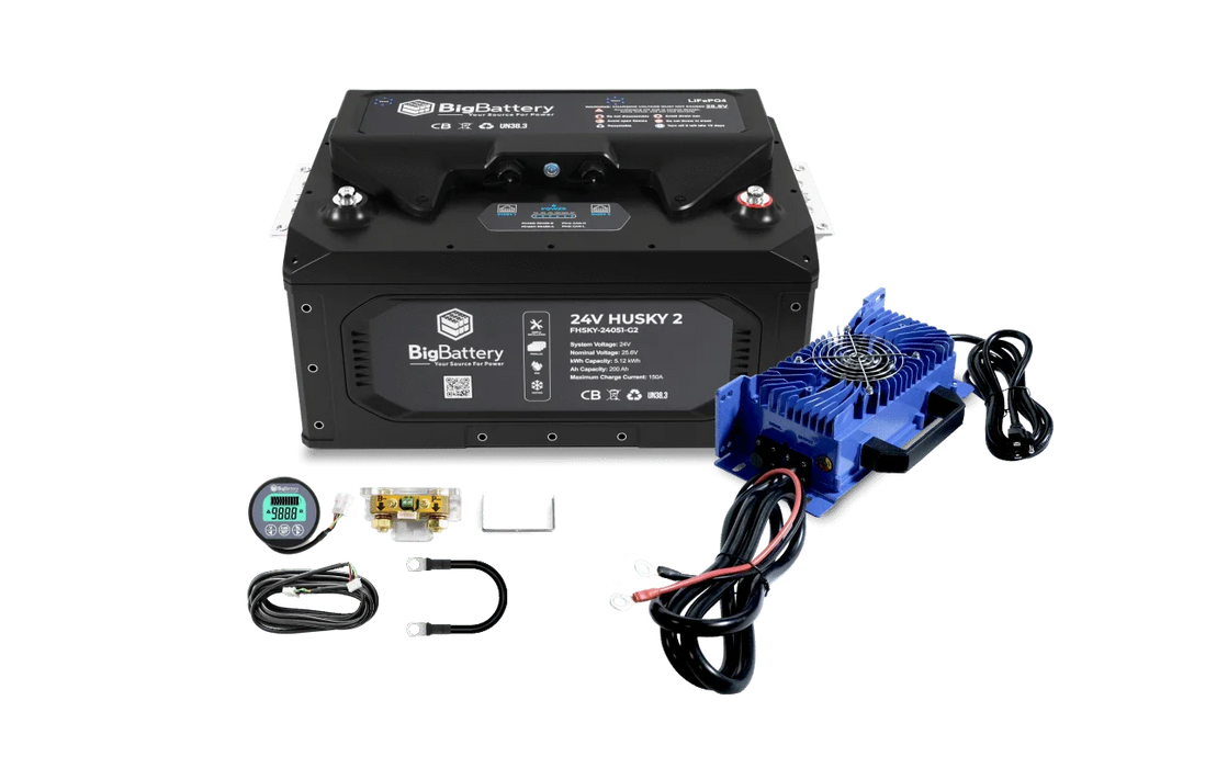 BigBattery 24V HUSKY 2 Battery Kit (200Ah | 5.12 kWh)
