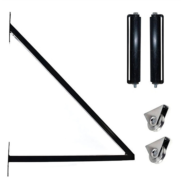 25ft Steel Sliding Driveway Gate with 5ft Pedestrian Gate
