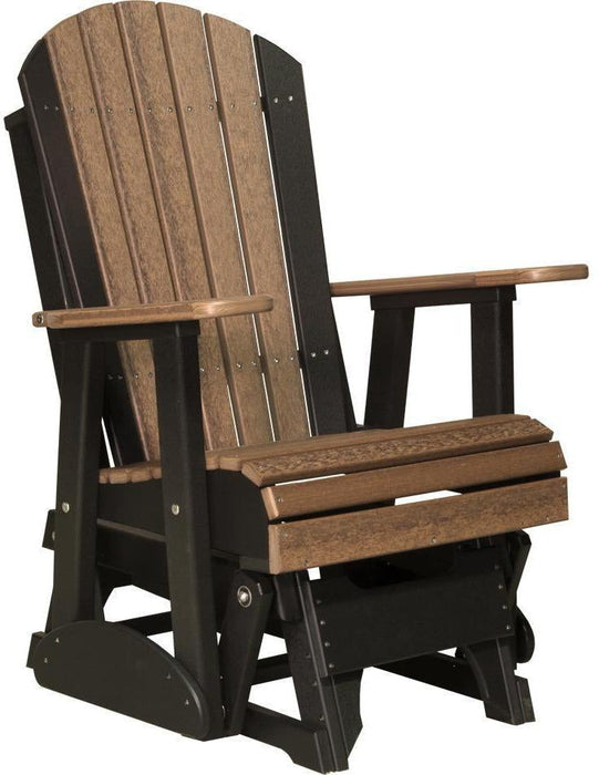 LuxCraft Recycled Plastic 2' Adirondack Glider Chair