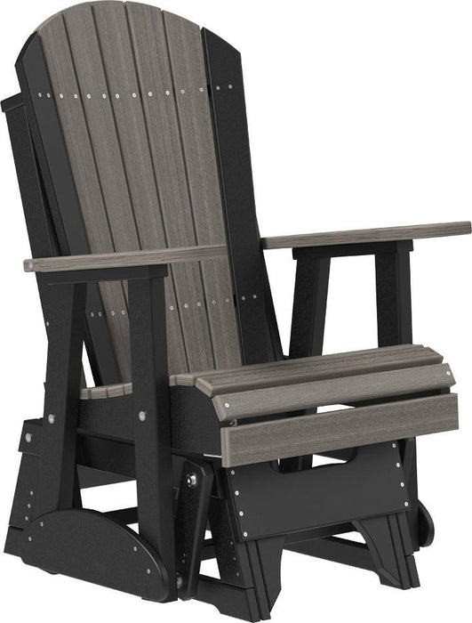 LuxCraft Recycled Plastic 2' Adirondack Glider Chair