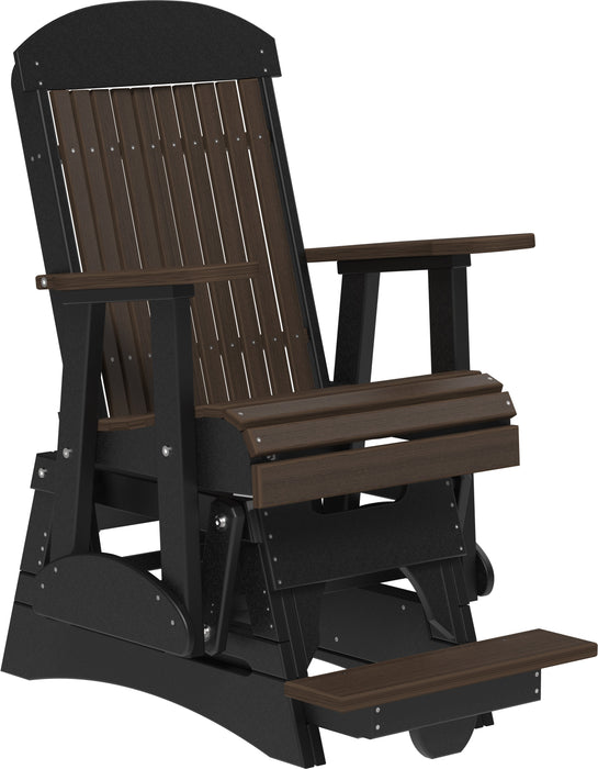 LuxCraft Recycled Plastic Counter Height 2' Classic Highback Balcony Glider