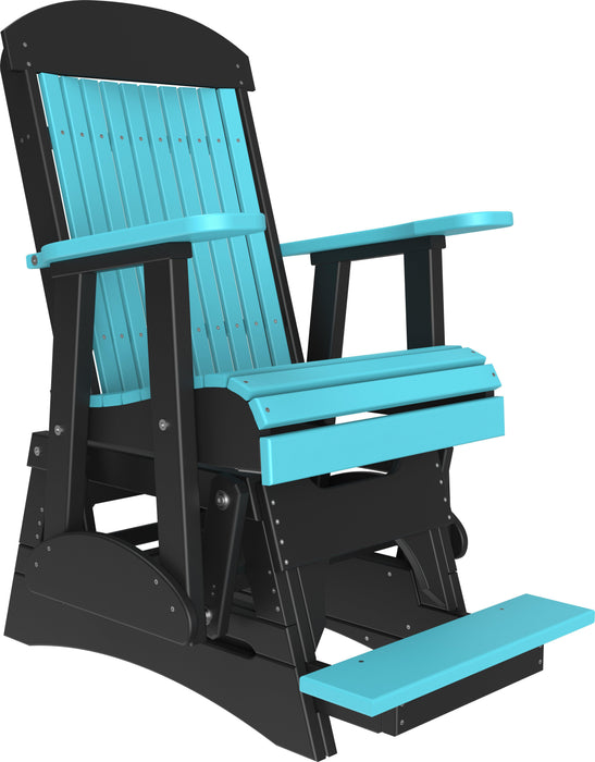 LuxCraft Recycled Plastic Counter Height 2' Classic Highback Balcony Glider