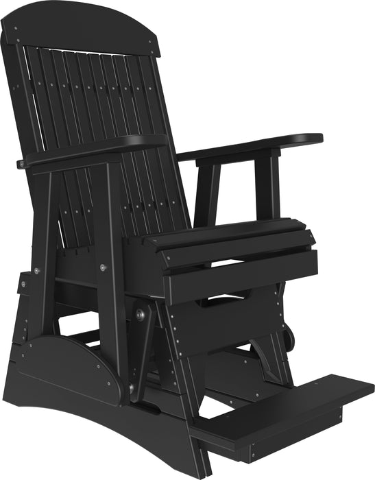 LuxCraft Recycled Plastic Counter Height 2' Classic Highback Balcony Glider
