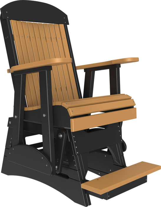 LuxCraft Recycled Plastic Counter Height 2' Classic Highback Balcony Glider