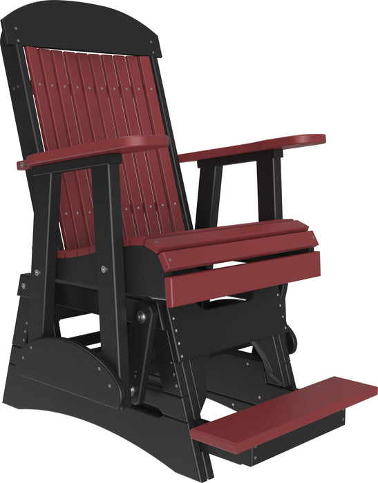 LuxCraft Recycled Plastic Counter Height 2' Classic Highback Balcony Glider