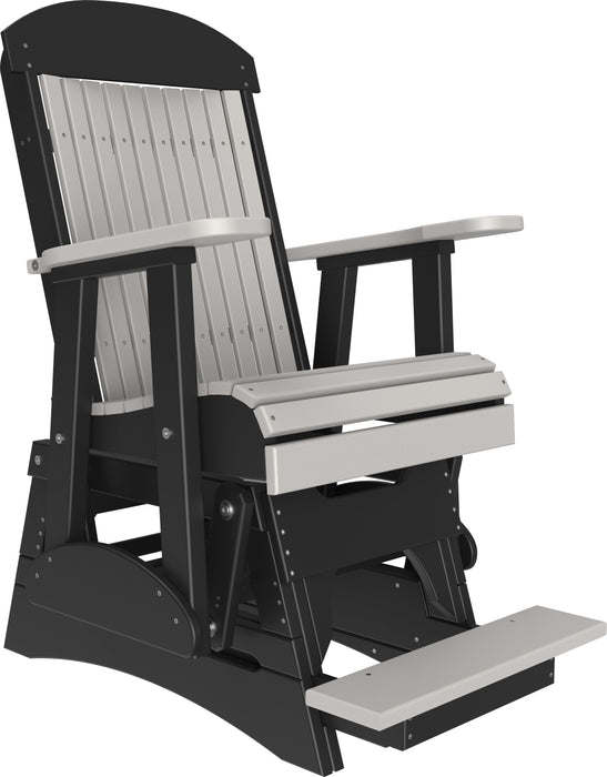 LuxCraft Recycled Plastic Counter Height 2' Classic Highback Balcony Glider