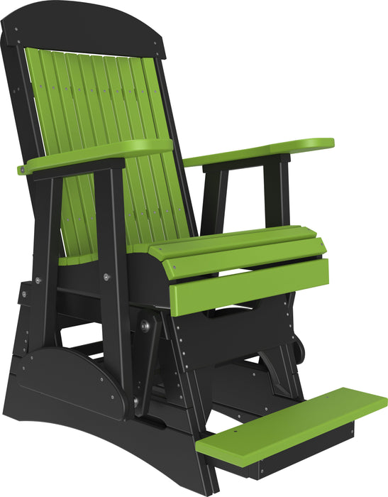LuxCraft Recycled Plastic Counter Height 2' Classic Highback Balcony Glider
