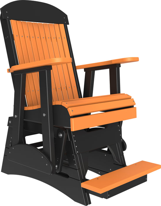 LuxCraft Recycled Plastic Counter Height 2' Classic Highback Balcony Glider