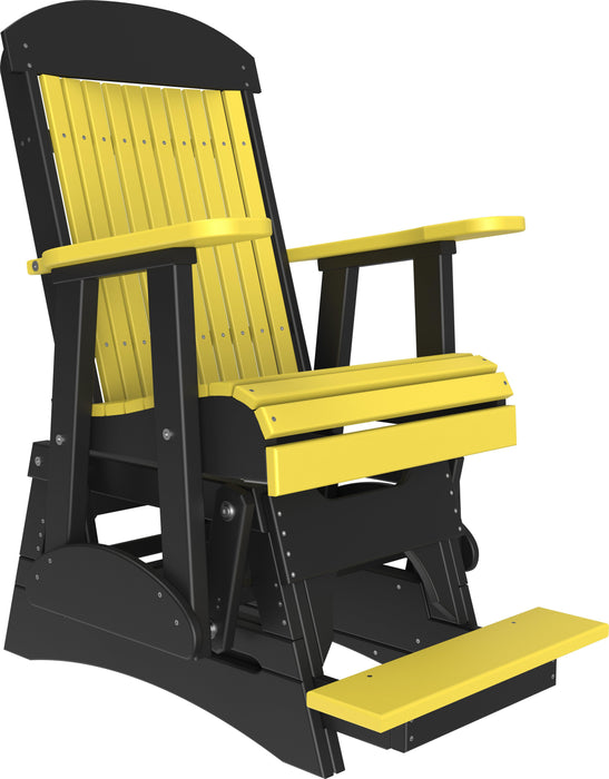 LuxCraft Recycled Plastic Counter Height 2' Classic Highback Balcony Glider