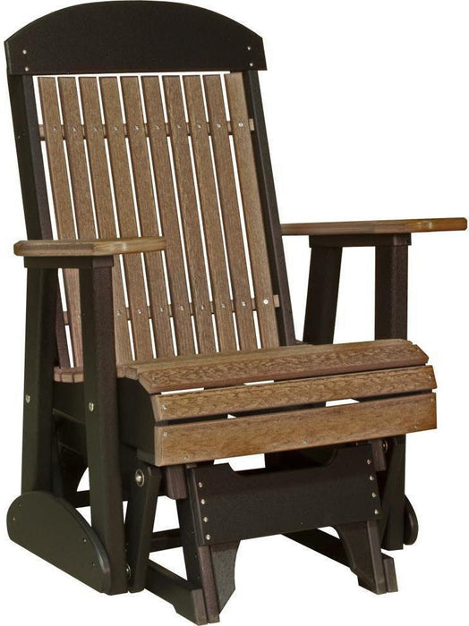LuxCraft Classic Highback Recycled Plastic 2ft Glider Chair