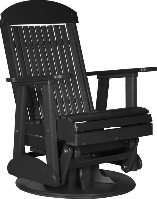 LuxCraft Classic Highback Recycled Plastic 2ft Swivel Glider Chair